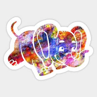 Colorful Elephant Gift Sticker